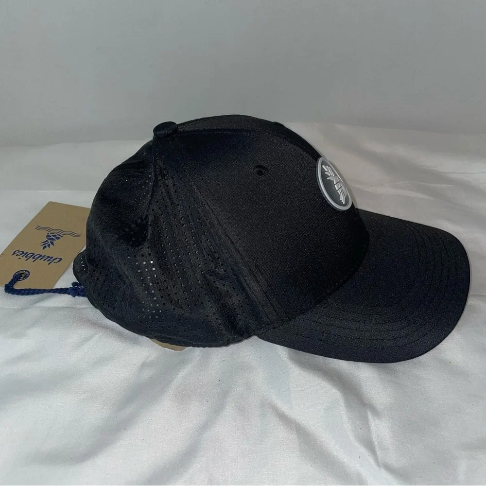 Chubbies Mens Black Performance Hat Pineapple Logo Mesh Back Adjustable Cap‎ NWT
